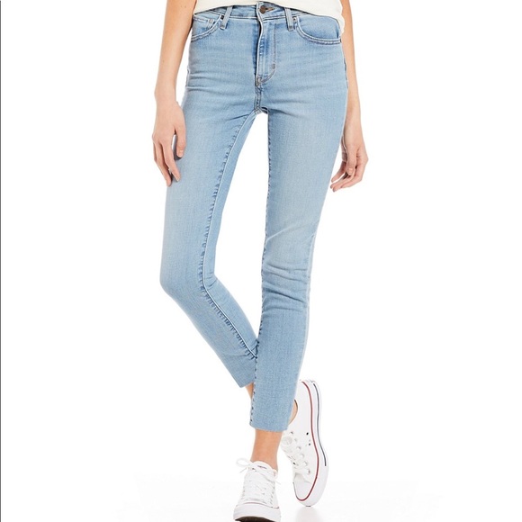 levi's 721 high rise skinny light blue